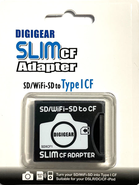 Digigear SD SDHC SDXC to CF SLIM Compact Flash Card Adapter SDXCF1, HS code: 84719000