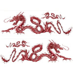 Package 2 of Lethal Threat Chinese Red Dragon 16"x8" Vinyl Weatherproof Anti-UV Decal/Sticker