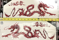 Package 2 of Lethal Threat Chinese Red Dragon 16"x8" Vinyl Weatherproof Anti-UV Decal/Sticker