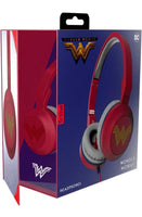 Tribe Wonder Woman Movie On-Ear Foldable Wired Headphones with Microphone