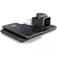 3-in-1 Wireless Charger Station for iPhone Apple Watch(USB-A) & Air pods 2/Pro