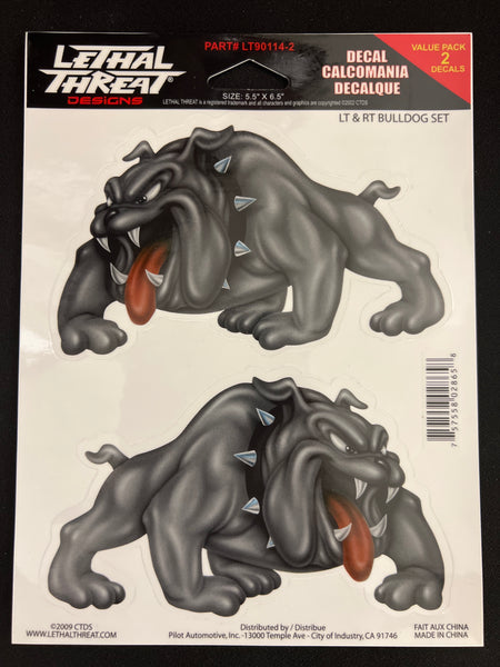 LT & RT Bulldog Vinyl Weatherproof Anti-UV Decal/Stickers