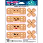 GRP-609 Band Aid Faces 6" x 8" Vinyl Decals with UV Protection. Easy Peel and Stick (2 packs)
