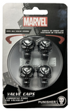 Marvel Punisher Car Wheel Tire Valve Caps Fits All Stems Truck SUV Mini van Bike