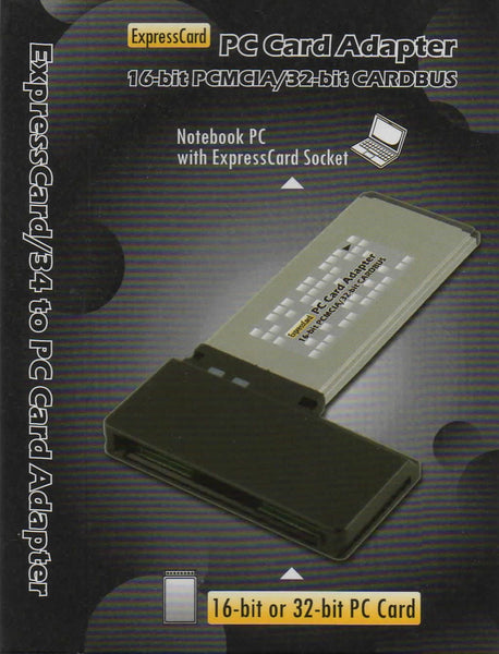 PCEXP Digigear 32-bit CardBus / 16-bit PCMCIA PC Card 34 mm ExpressCard Adapter