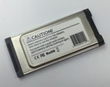 SDXCEXP SD/SDHC/SDXC TO EXPRESSCARD ADAPTER FOR SONY SXS PRO CARD APPLICATION/REPLACEMENT UPTO 2TB