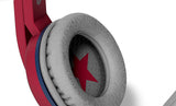 Tribe Wonder Woman Movie On-Ear Foldable Wired Headphones with Microphone